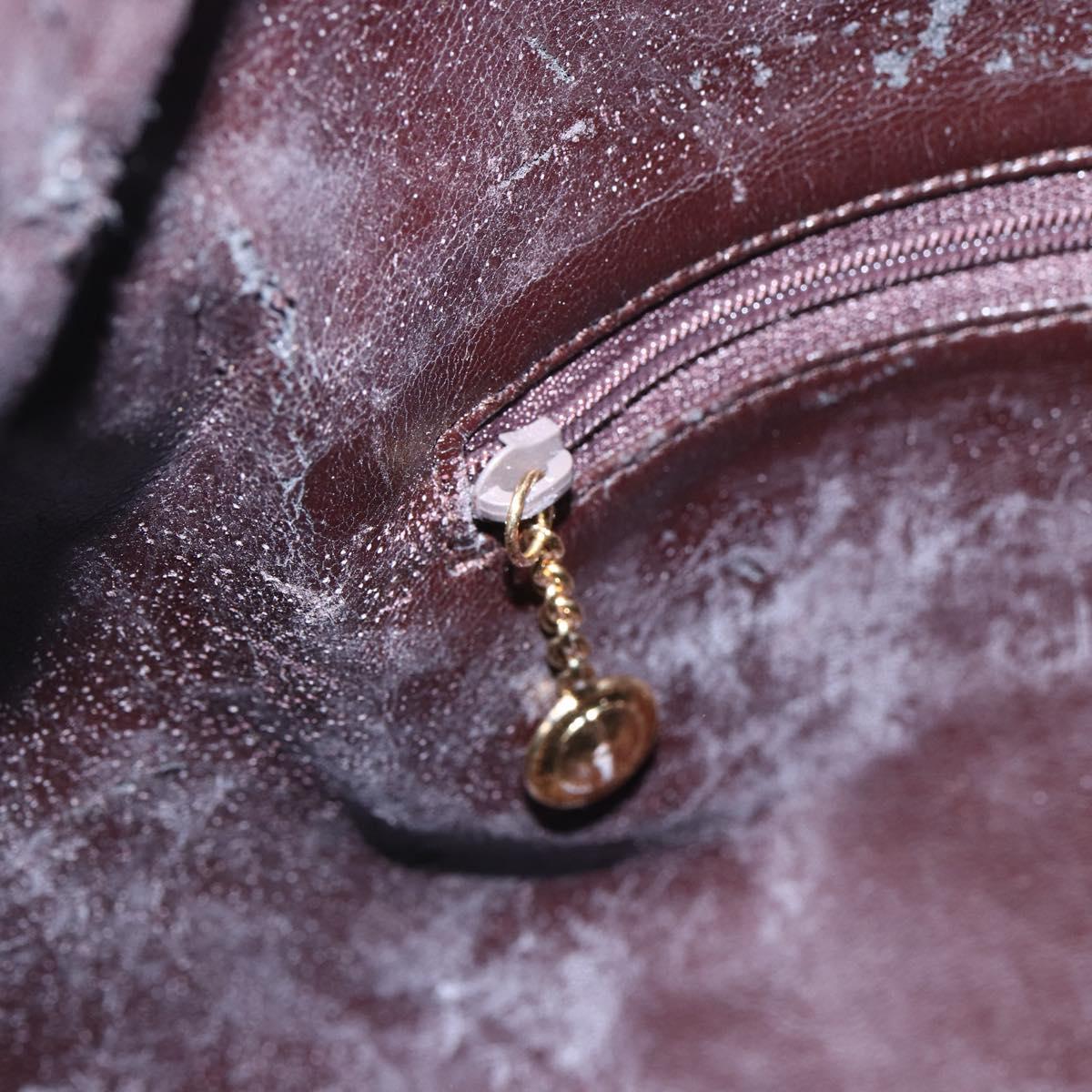 GUCCI Bamboo Shoulder Bag Leather 2way Black Gold 001 0166 1577 Auth hk3173