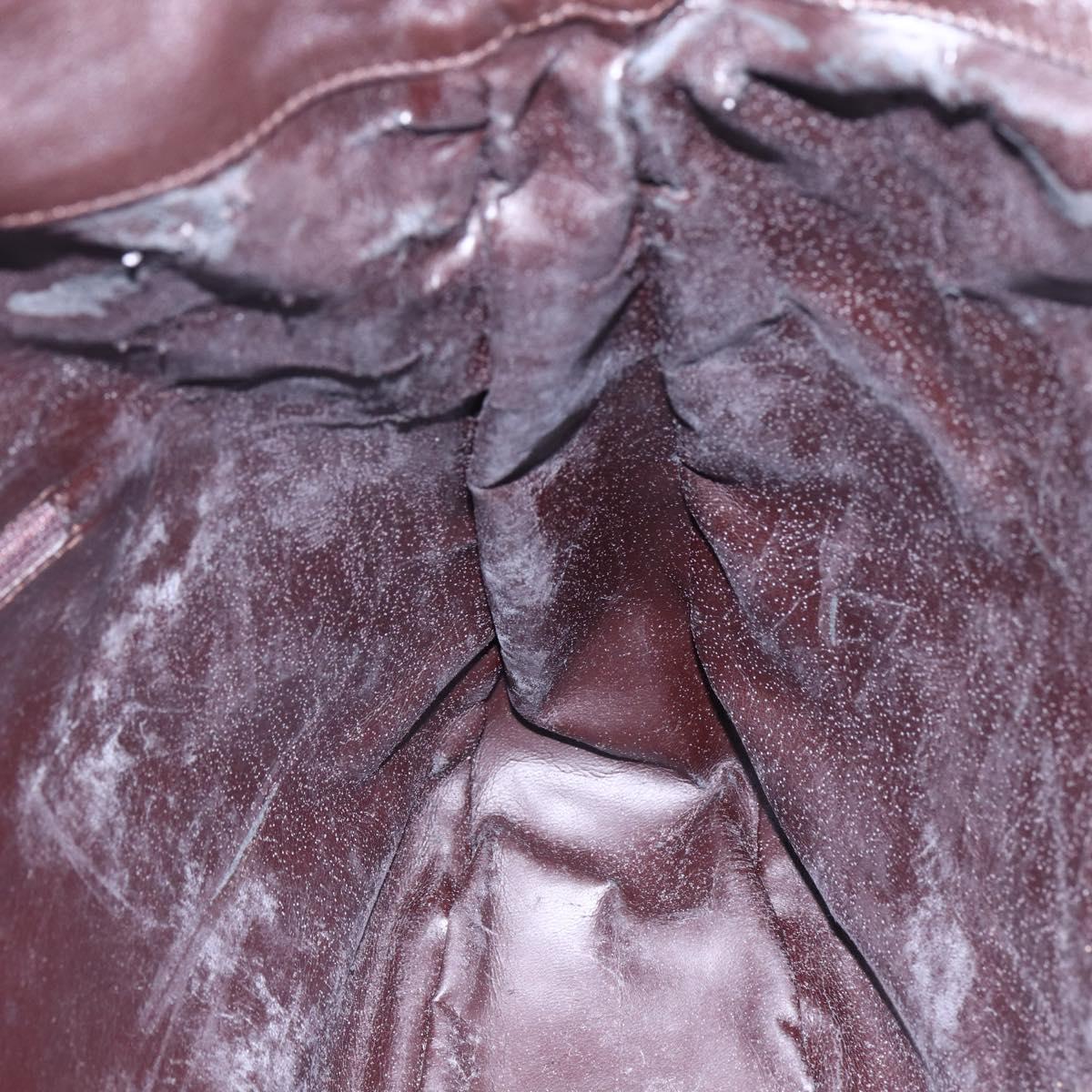 GUCCI Bamboo Shoulder Bag Leather 2way Black Gold 001 0166 1577 Auth hk3173