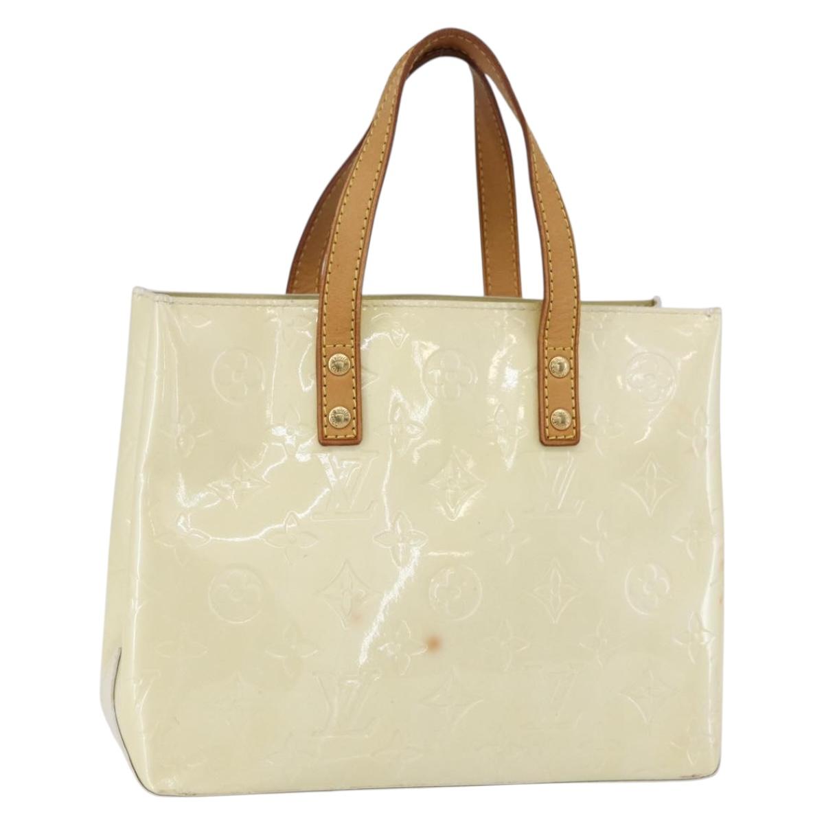LOUIS VUITTON Monogram Vernis Reade PM Hand Bag Gris M91145 LV Auth hk3182
