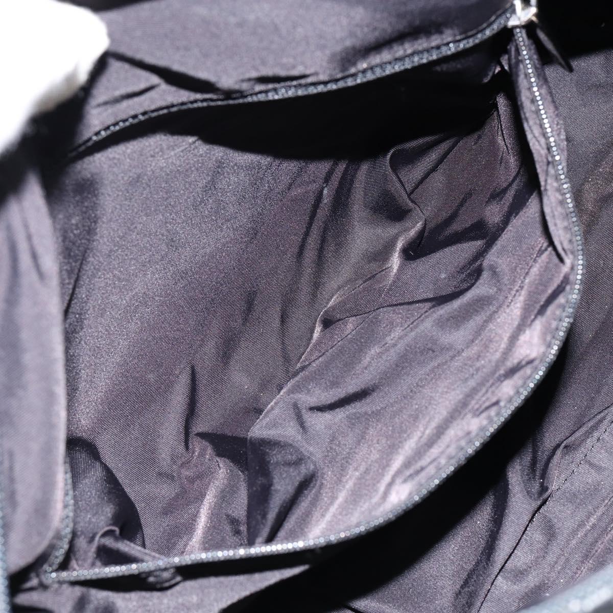 CHANEL Sports Hand Bag PVC Gray Silver CC Auth hk3194