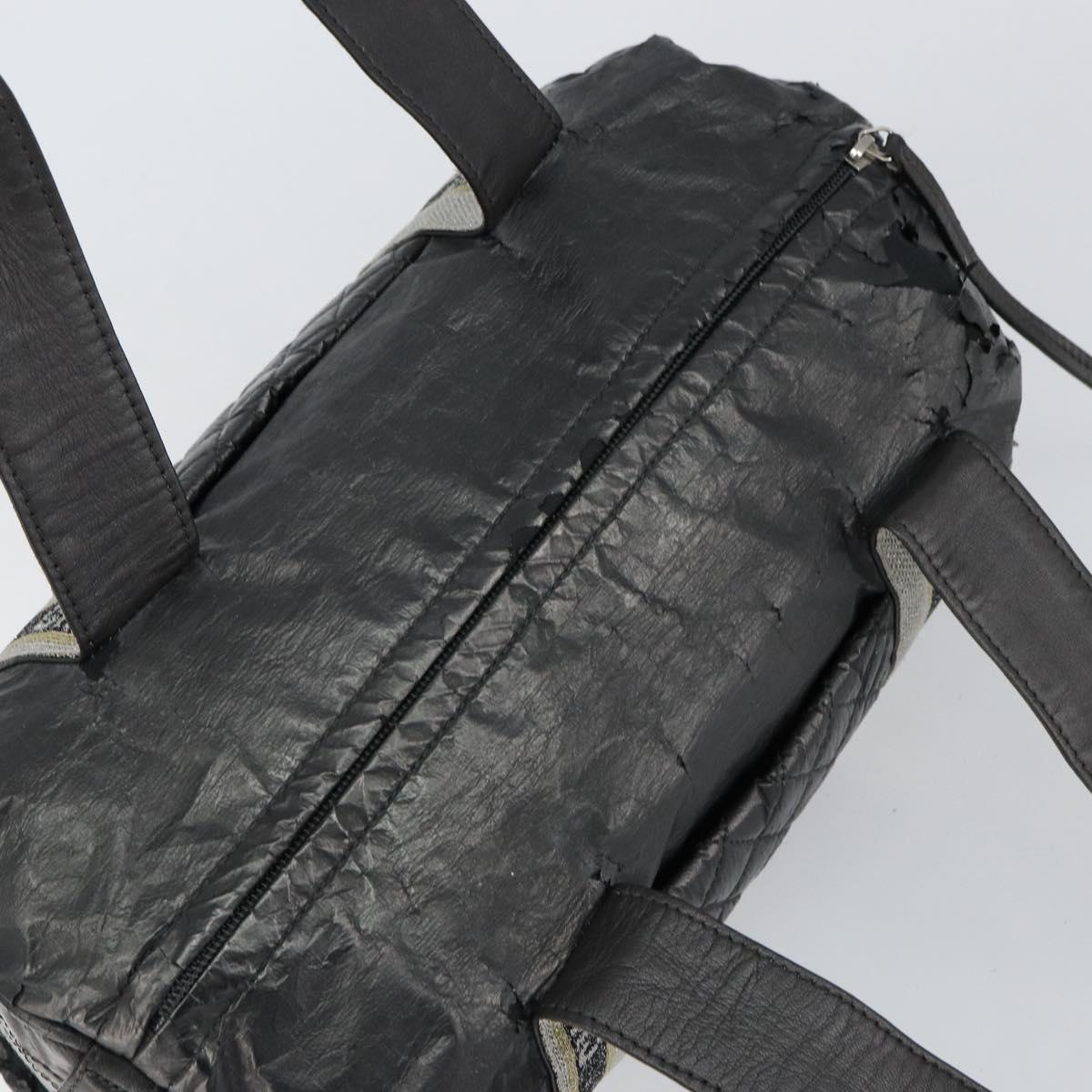 CHANEL Sports Hand Bag PVC Gray Silver CC Auth hk3194