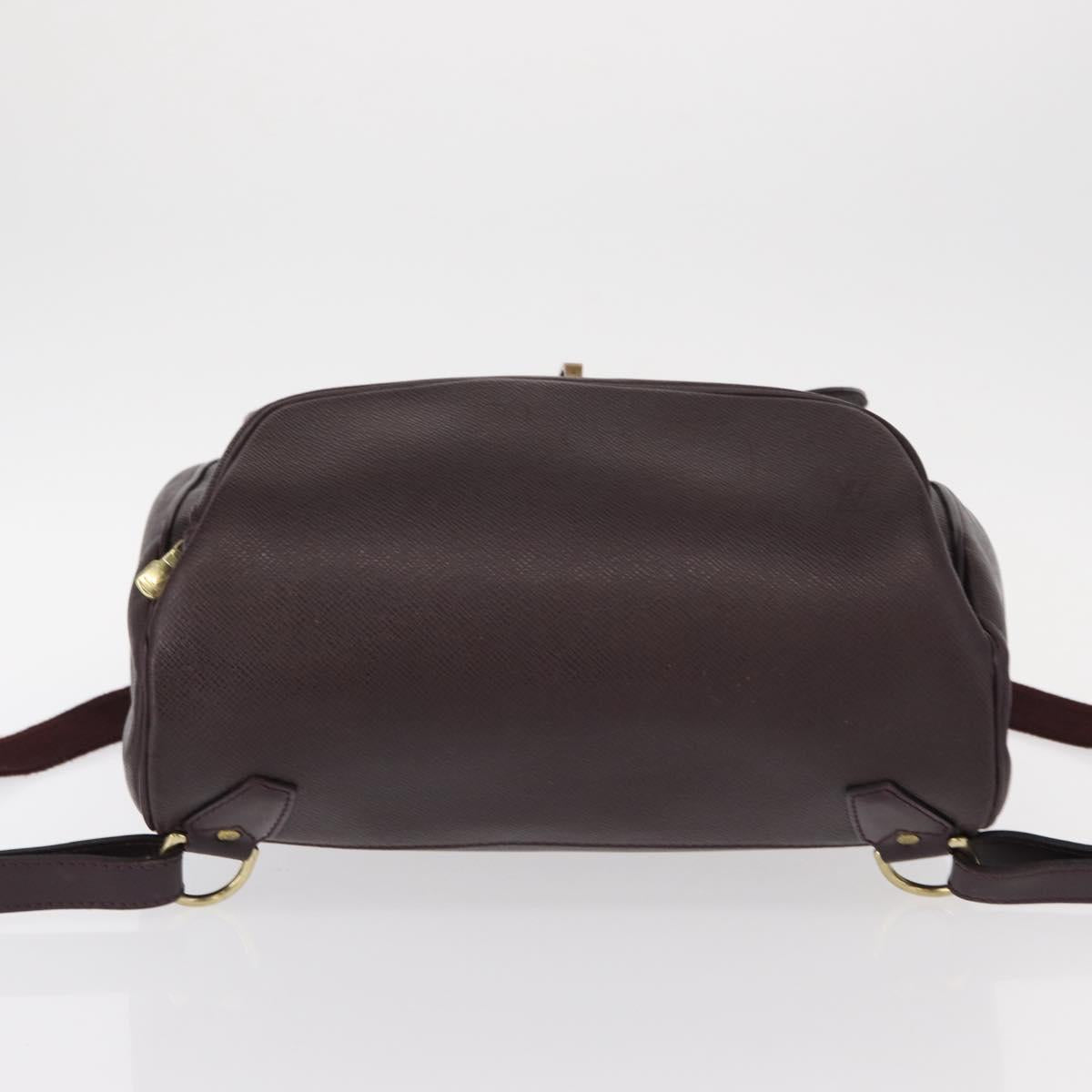 LOUIS VUITTON Taiga Cashier Backpack Acajou M30176 LV Auth hk3196