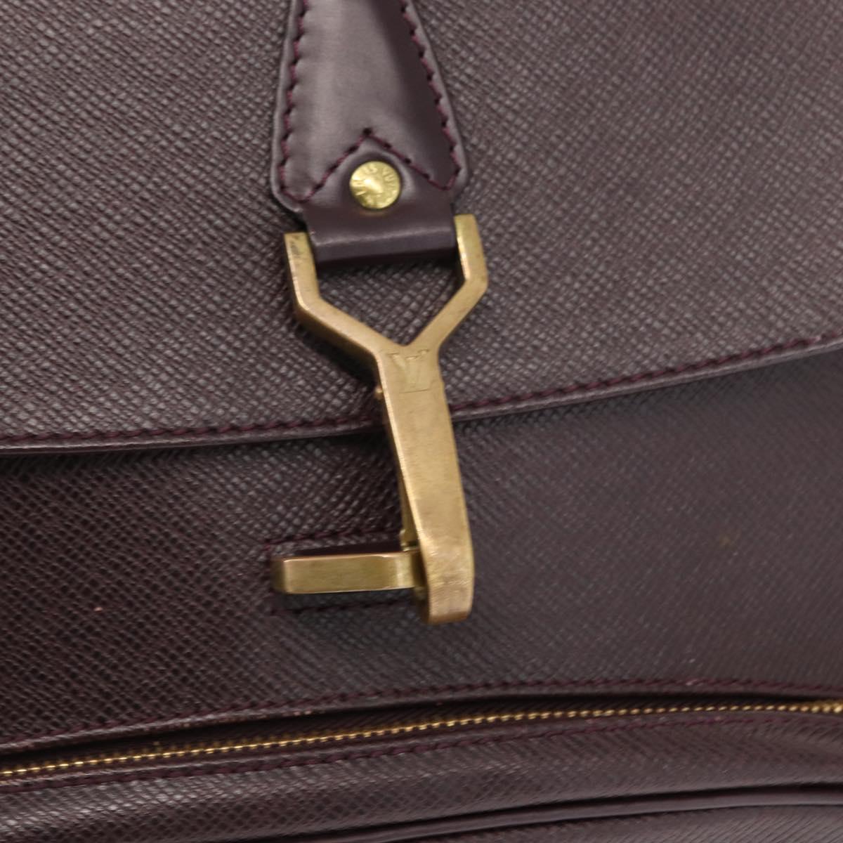 LOUIS VUITTON Taiga Cashier Backpack Acajou M30176 LV Auth hk3196