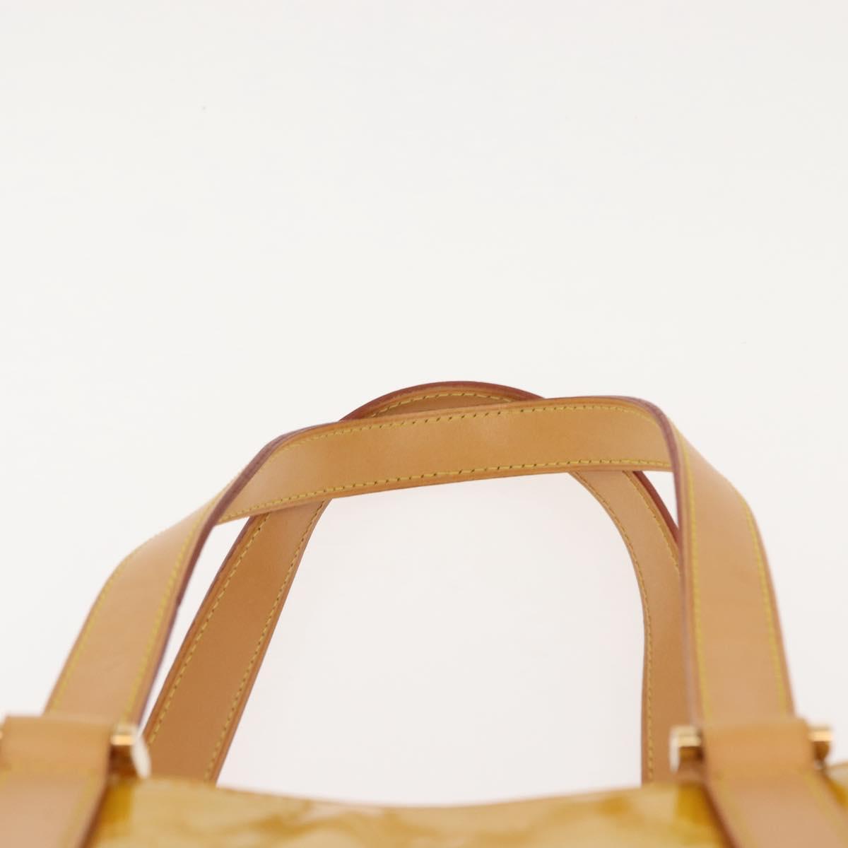 LOUIS VUITTON Monogram Vernis Columbus Tote Bag Gris M91028 LV Auth hk3200