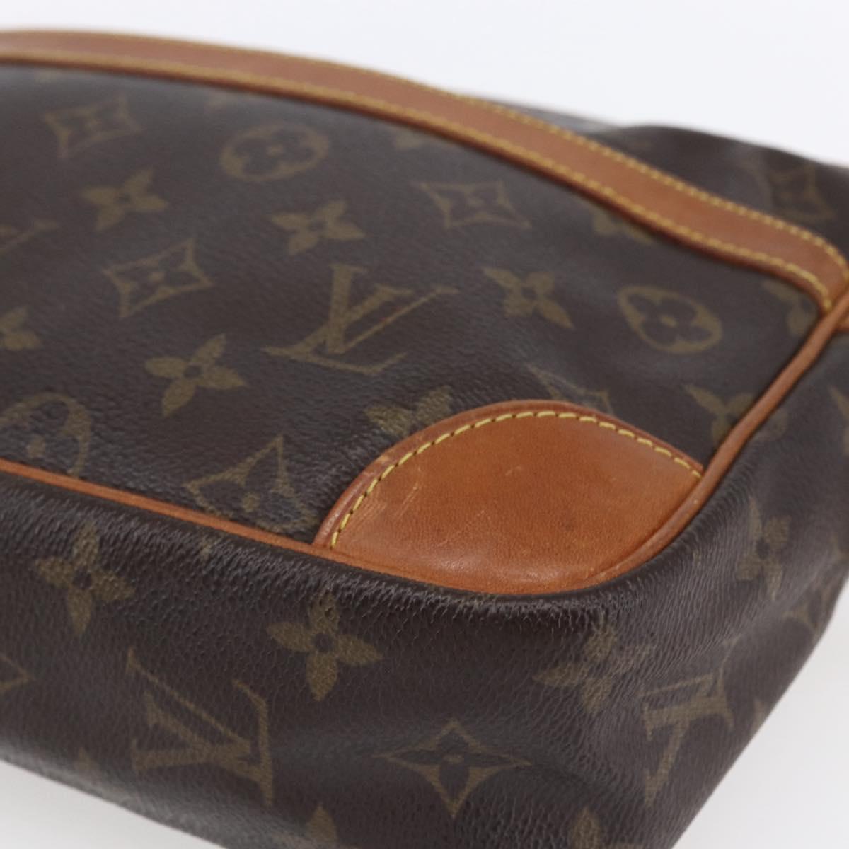 LOUIS VUITTON Monogram Compiegne 28 Clutch Bag M51845 LV Auth hk3210