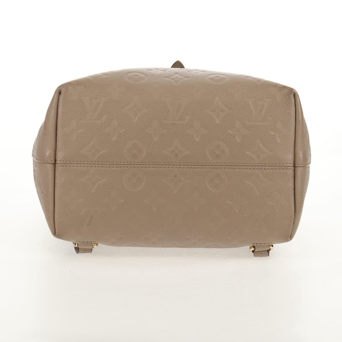 LOUIS VUITTON Monogram Empreinte Montsouris PM Bag Bronze M45410 LV Auth hk3223M