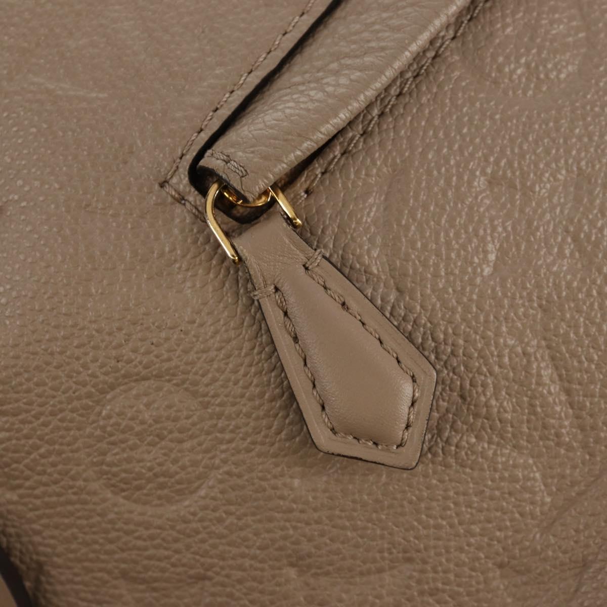 LOUIS VUITTON Monogram Empreinte Montsouris PM Bag Bronze M45410 LV Auth hk3223AM