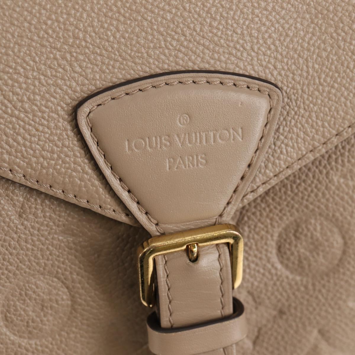 LOUIS VUITTON Monogram Empreinte Montsouris PM Bag Bronze M45410 LV Auth hk3223AM