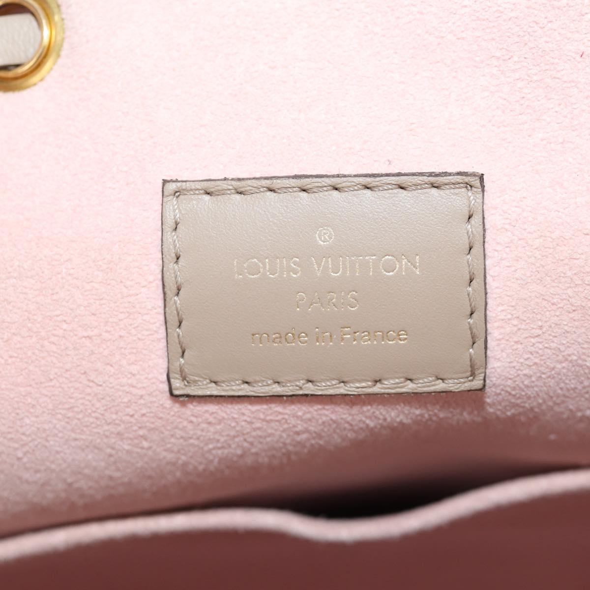 LOUIS VUITTON Monogram Empreinte Montsouris PM Bag Bronze M45410 LV Auth hk3223AM