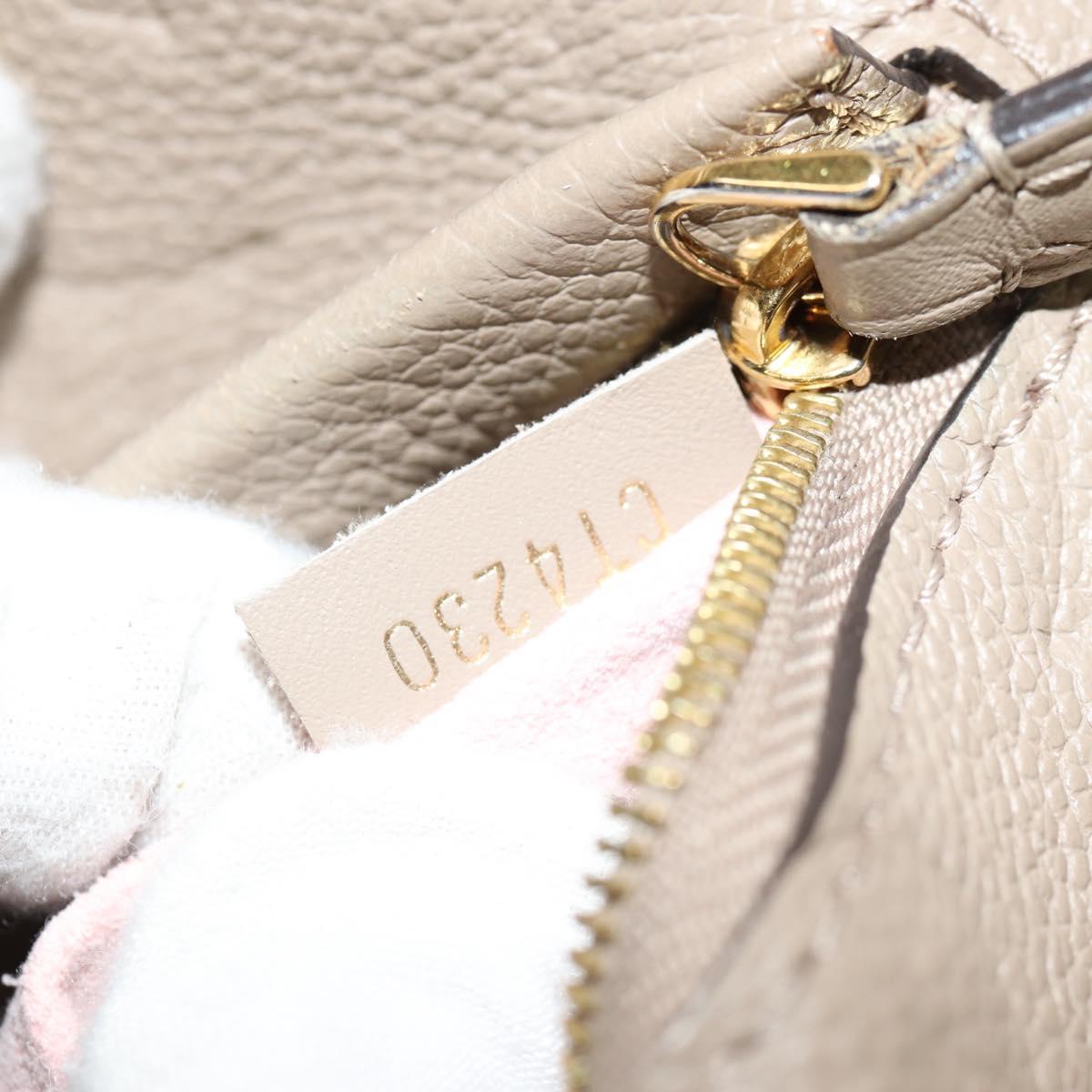 LOUIS VUITTON Monogram Empreinte Montsouris PM Bag Bronze M45410 LV Auth hk3223AM