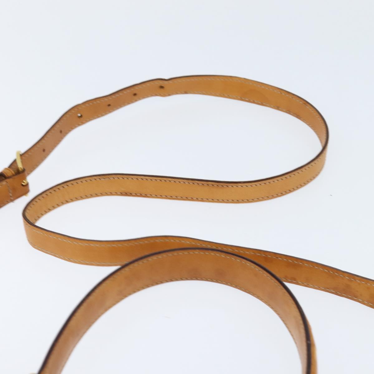 CELINE Macadam Canvas Hand Bag PVC Leather 2way Brown Gold Auth hk3227