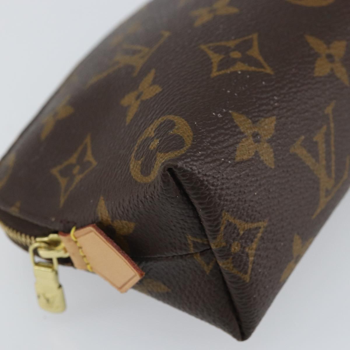 LOUIS VUITTON Monogram Pochette Cosmetic PM Pouch M43998 LV Auth hk3241