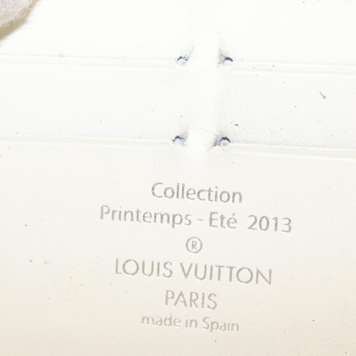 LOUIS VUITTON Damier Facet Zippy Wallet Long Wallet Yellow M94401 LV Auth hk3246