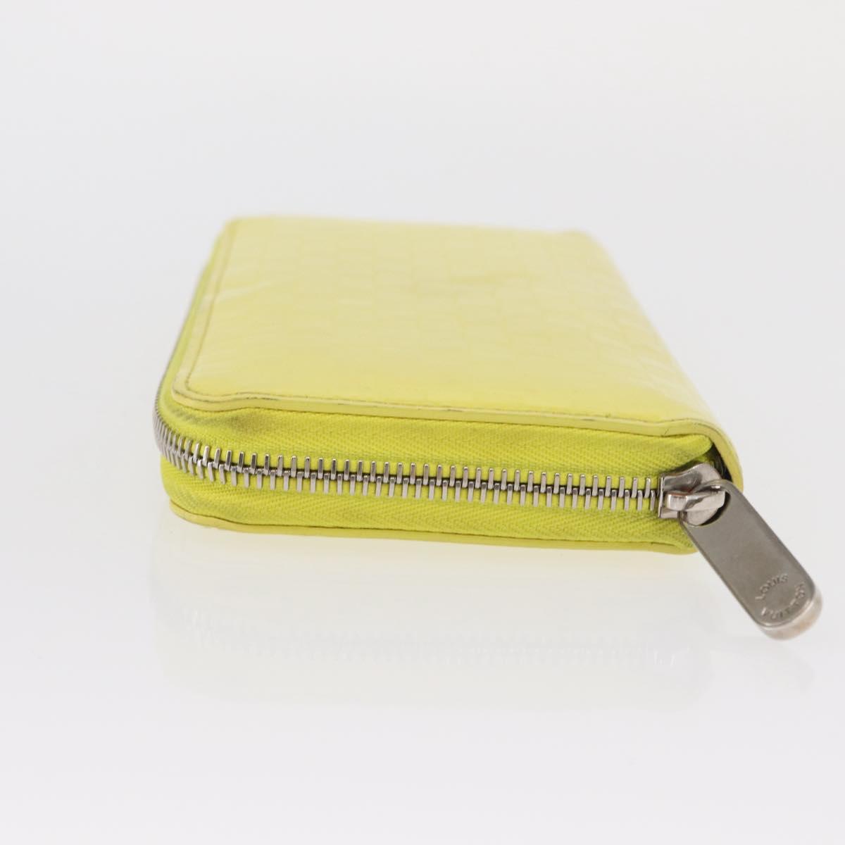 LOUIS VUITTON Damier Facet Zippy Wallet Long Wallet Yellow M94401 LV Auth hk3246