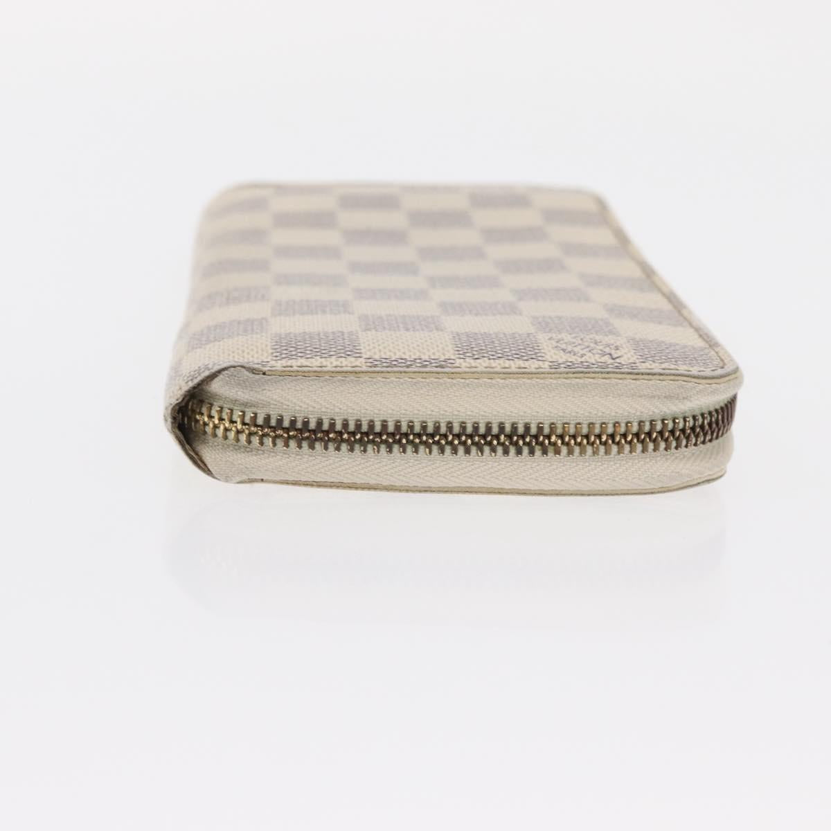 LOUIS VUITTON Damier Azur Zippy Wallet Long Wallet N60019 LV Auth hk3247