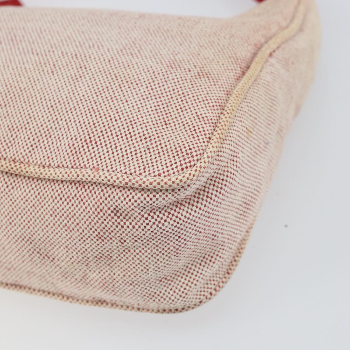 PRADA Sports Hand Bag Canvas Gray Red Auth hk3258