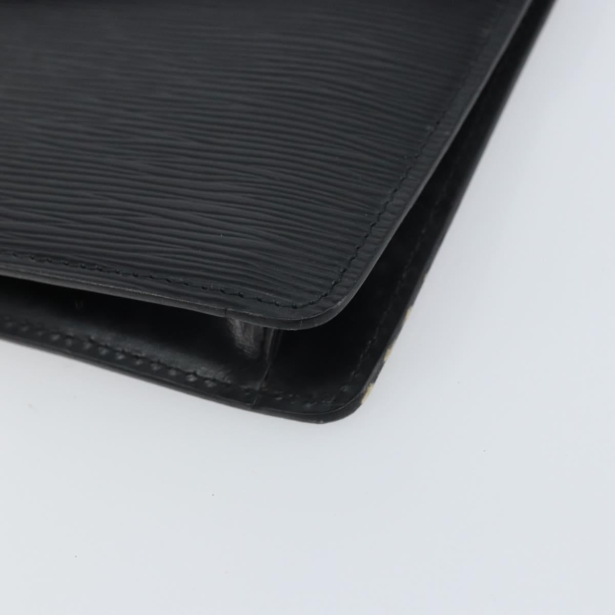 LOUIS VUITTON Epi Montaigne 27 Clutch Bag Black M52652 LV Auth hk3270