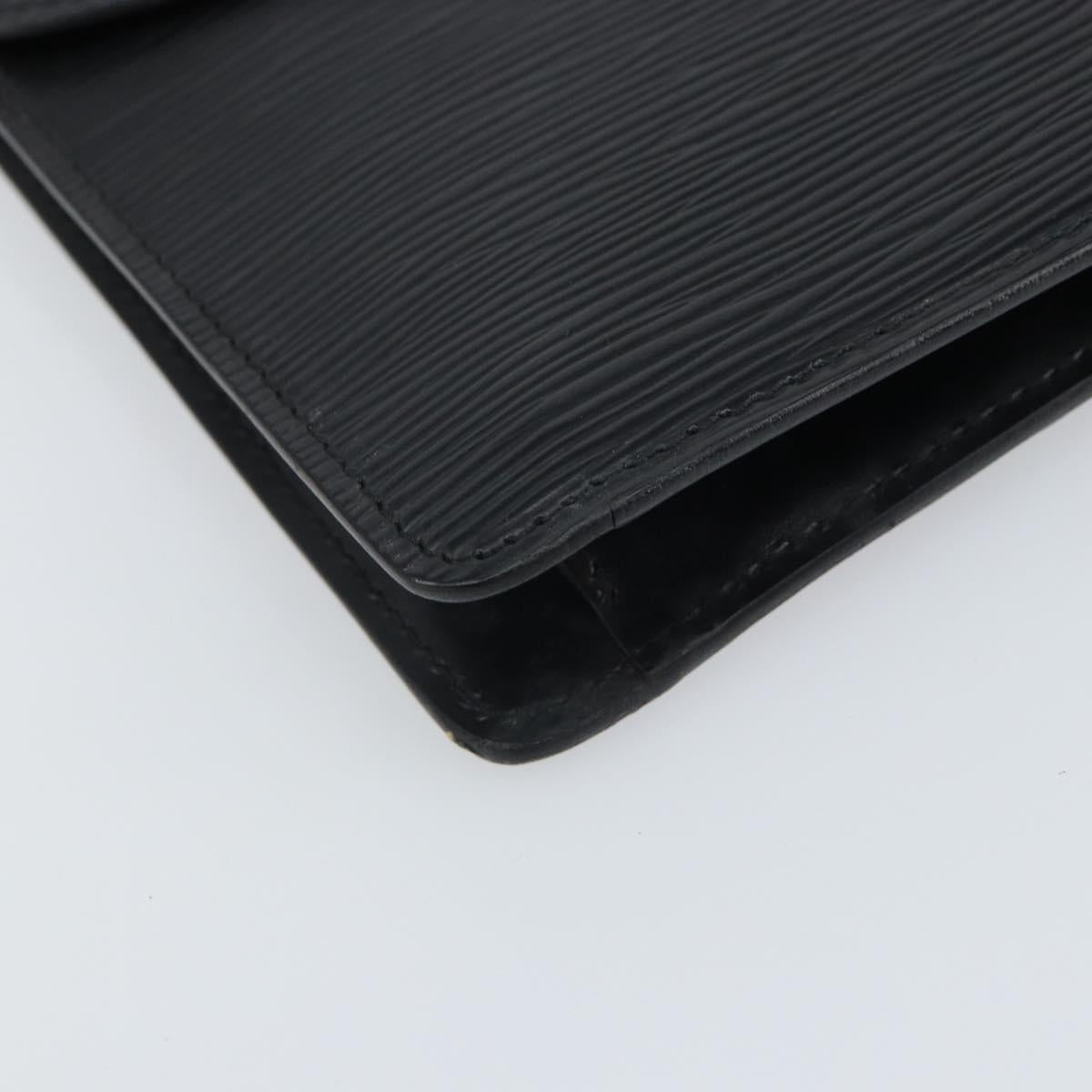 LOUIS VUITTON Epi Montaigne 27 Clutch Bag Black M52652 LV Auth hk3270