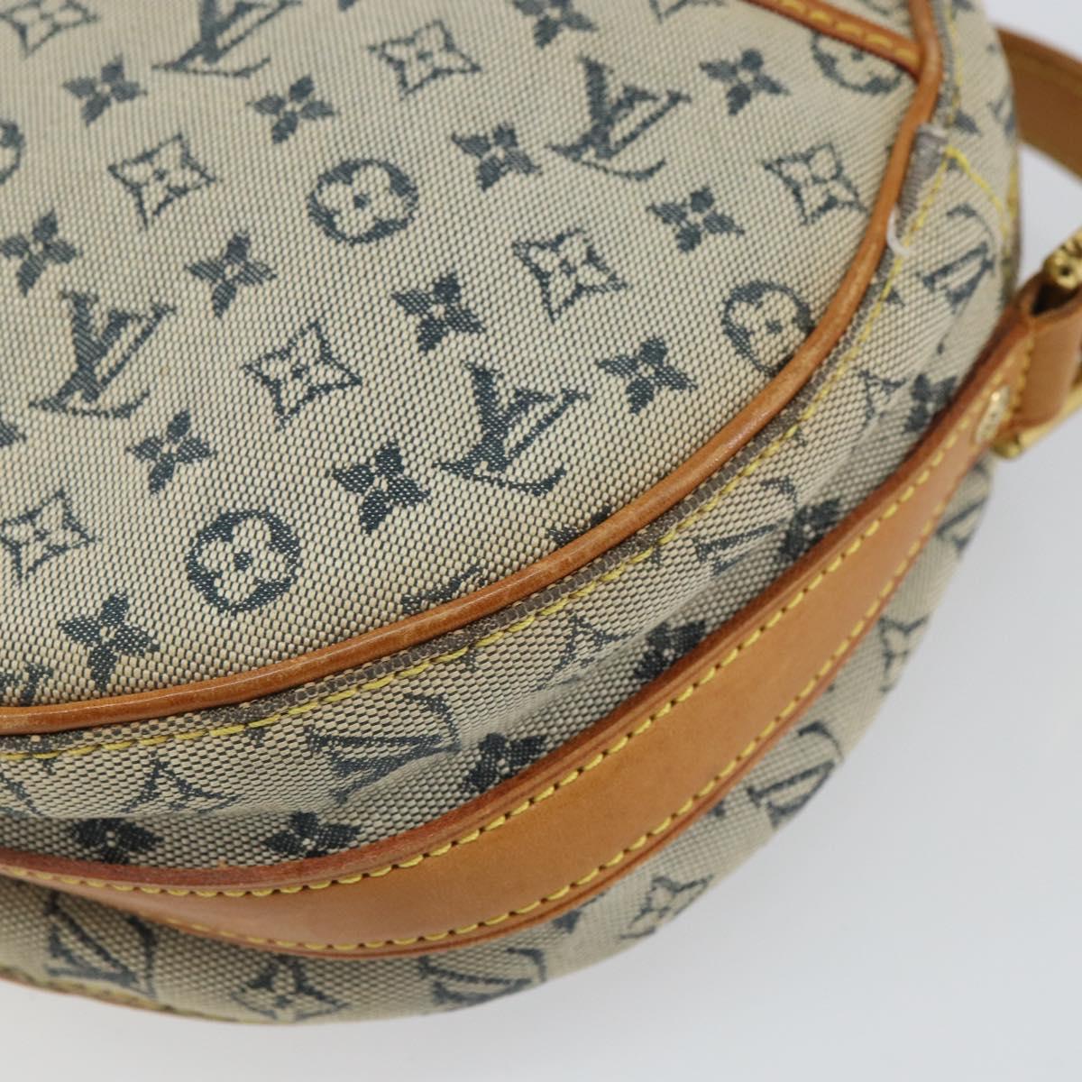 LOUIS VUITTON Monogram Mini Jeanne GM Shoulder Bag Blue M92000 LV Auth hk3271