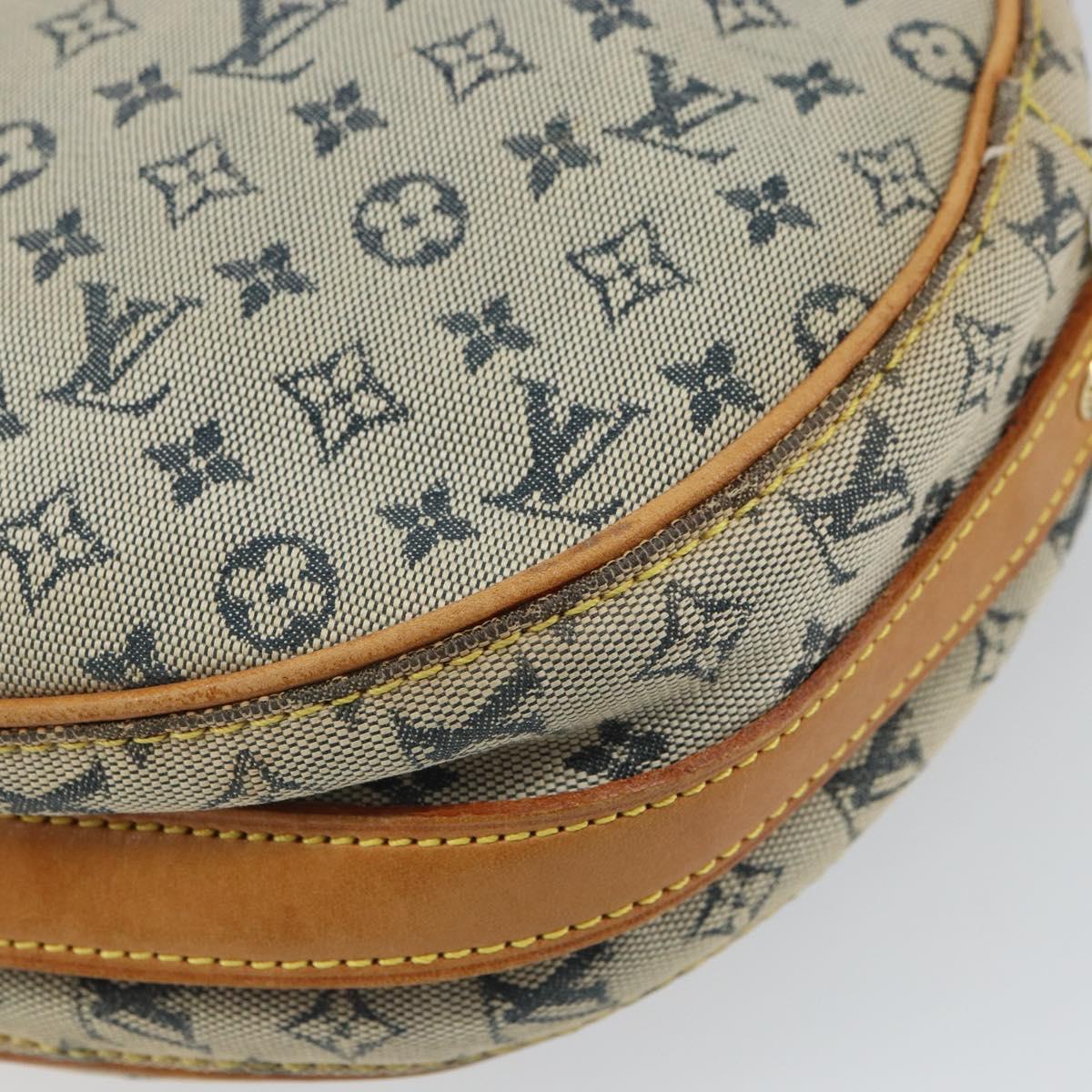 LOUIS VUITTON Monogram Mini Jeanne GM Shoulder Bag Blue M92000 LV Auth hk3271