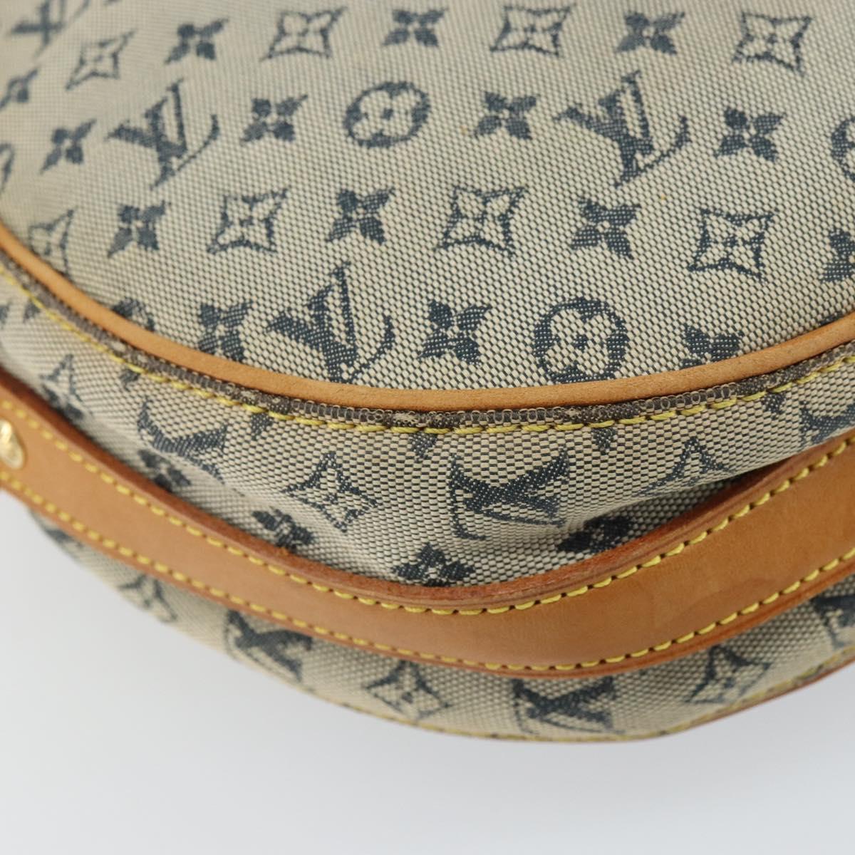 LOUIS VUITTON Monogram Mini Jeanne GM Shoulder Bag Blue M92000 LV Auth hk3271