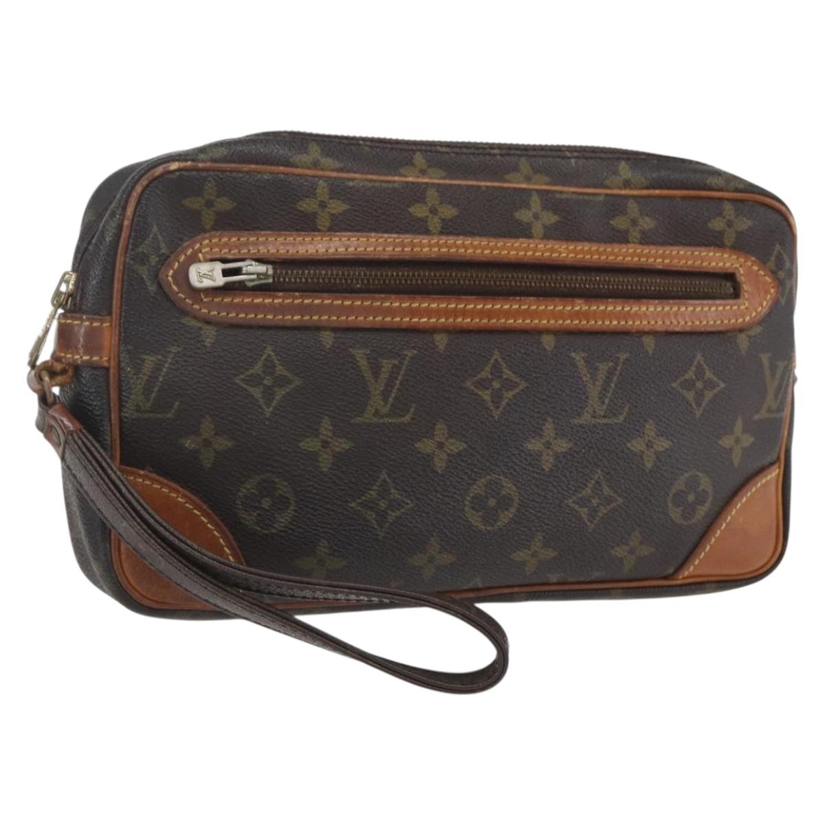 LOUIS VUITTON Monogram Marly Dragonne GM Clutch Bag M51825 LV Auth hk3273