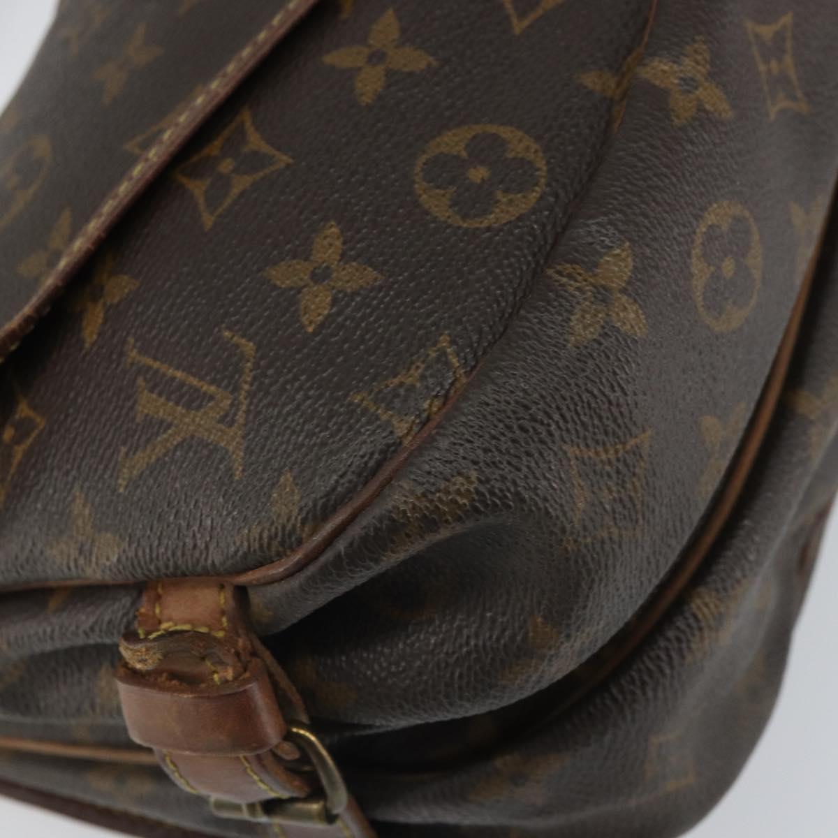 LOUIS VUITTON Monogram Saumur 30 Shoulder Bag M42256 LV Auth hk3284