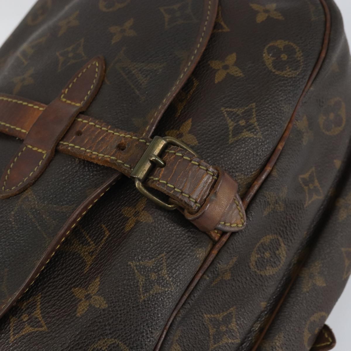 LOUIS VUITTON Monogram Saumur 30 Shoulder Bag M42256 LV Auth hk3284