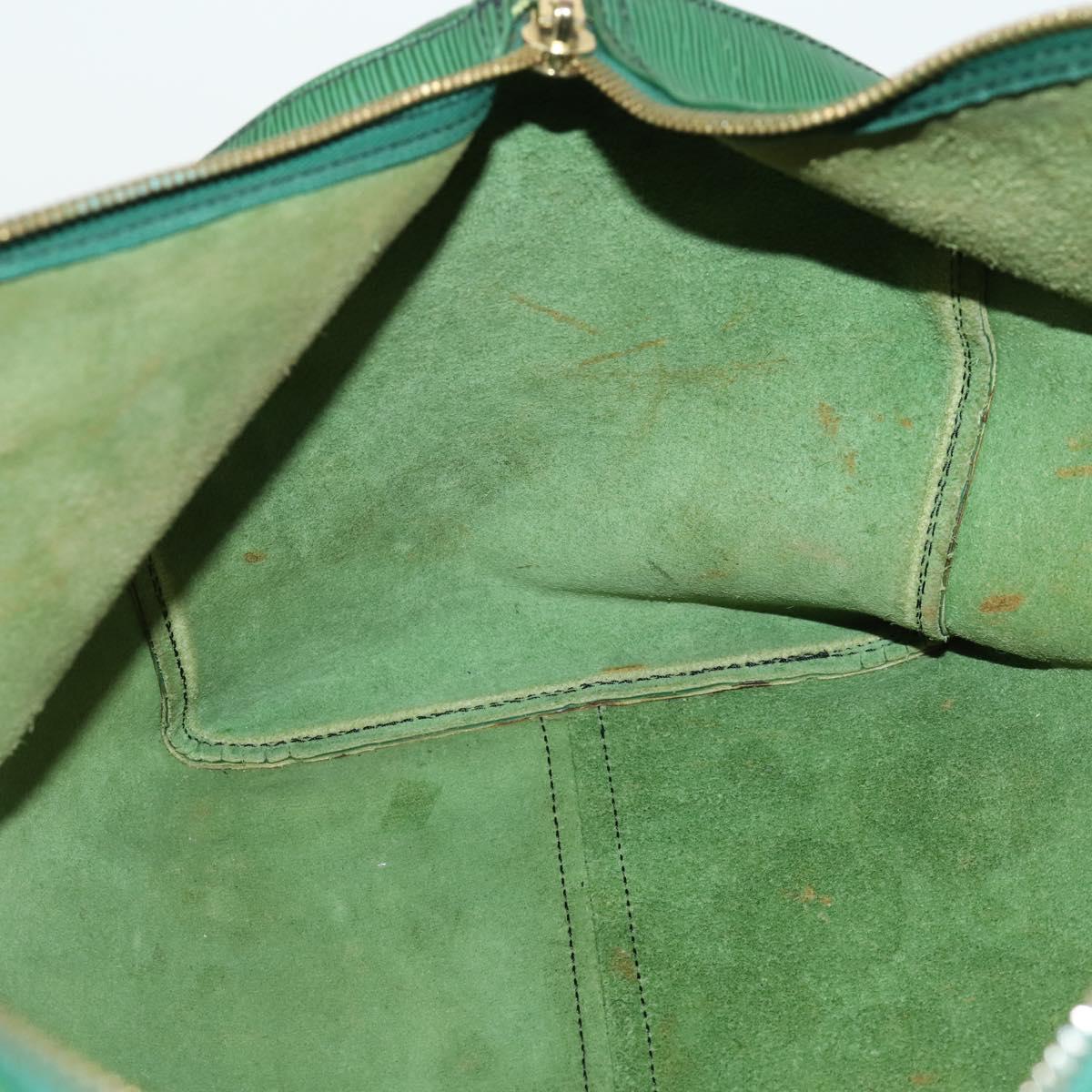 LOUIS VUITTON Epi Keepall 50 Boston Bag Green M42964 LV Auth hk3328