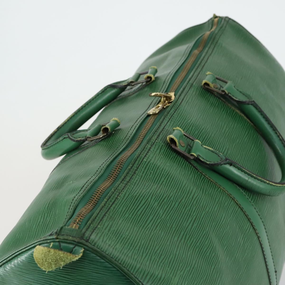 LOUIS VUITTON Epi Keepall 50 Boston Bag Green M42964 LV Auth hk3328