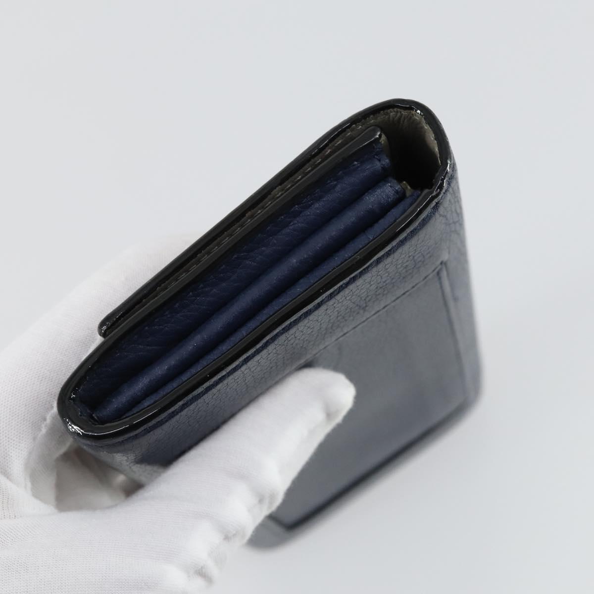 BALENCIAGA Prada Celine Wallet Leather 3 Set Green Pink Navy Auth hk3331