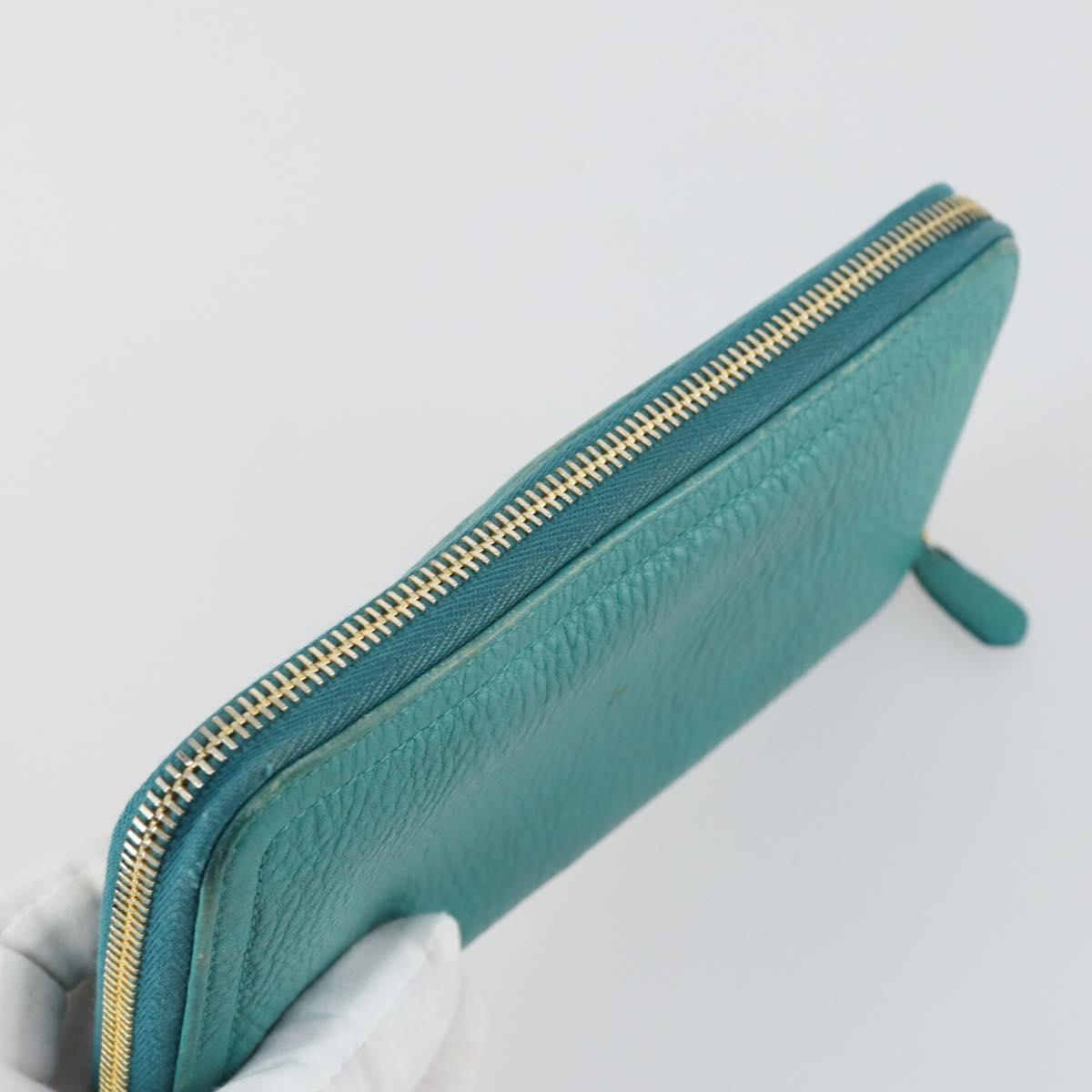 BALENCIAGA Prada Celine Wallet Leather 3 Set Green Pink Navy Auth hk3331