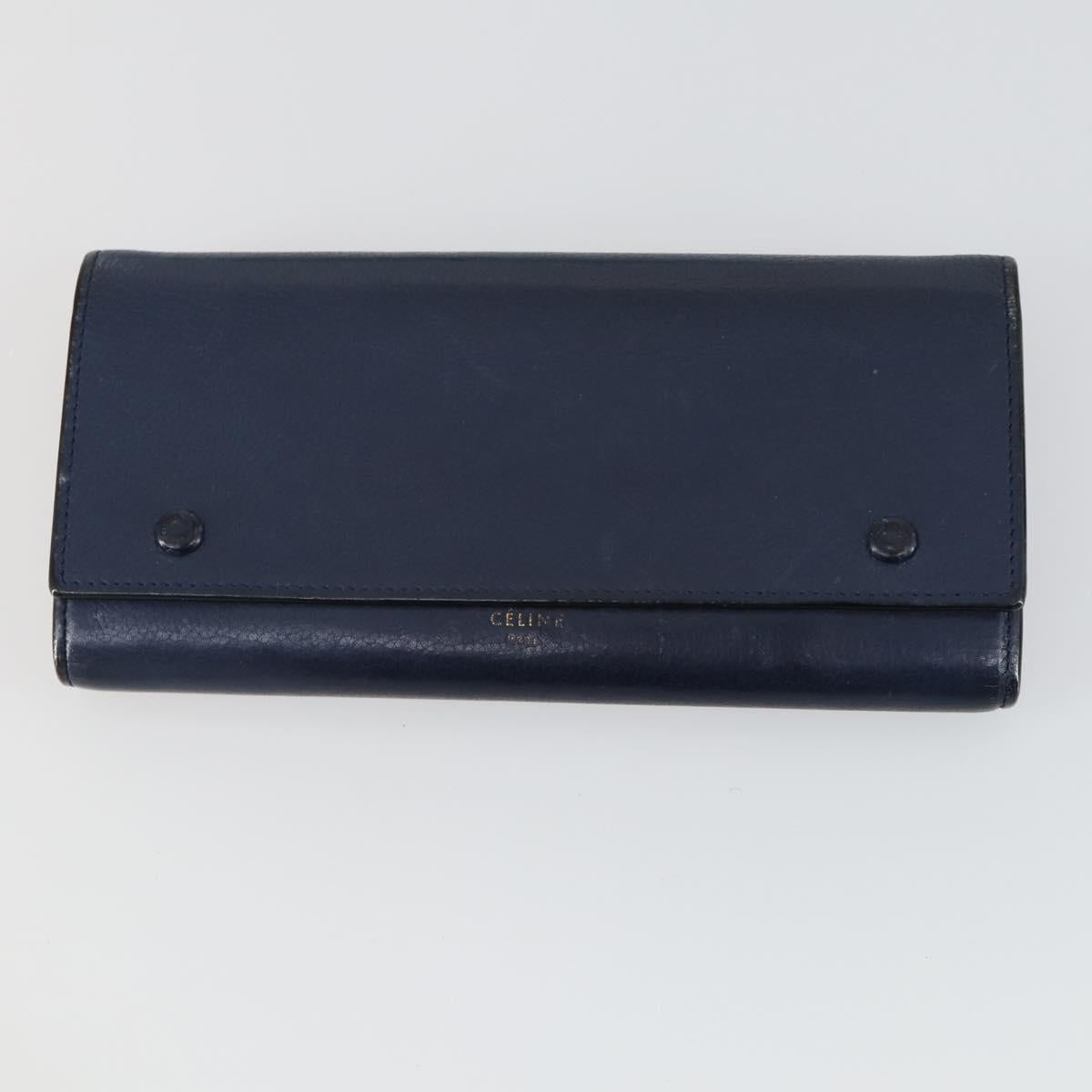 BALENCIAGA Prada Celine Wallet Leather 3 Set Green Pink Navy Auth hk3331