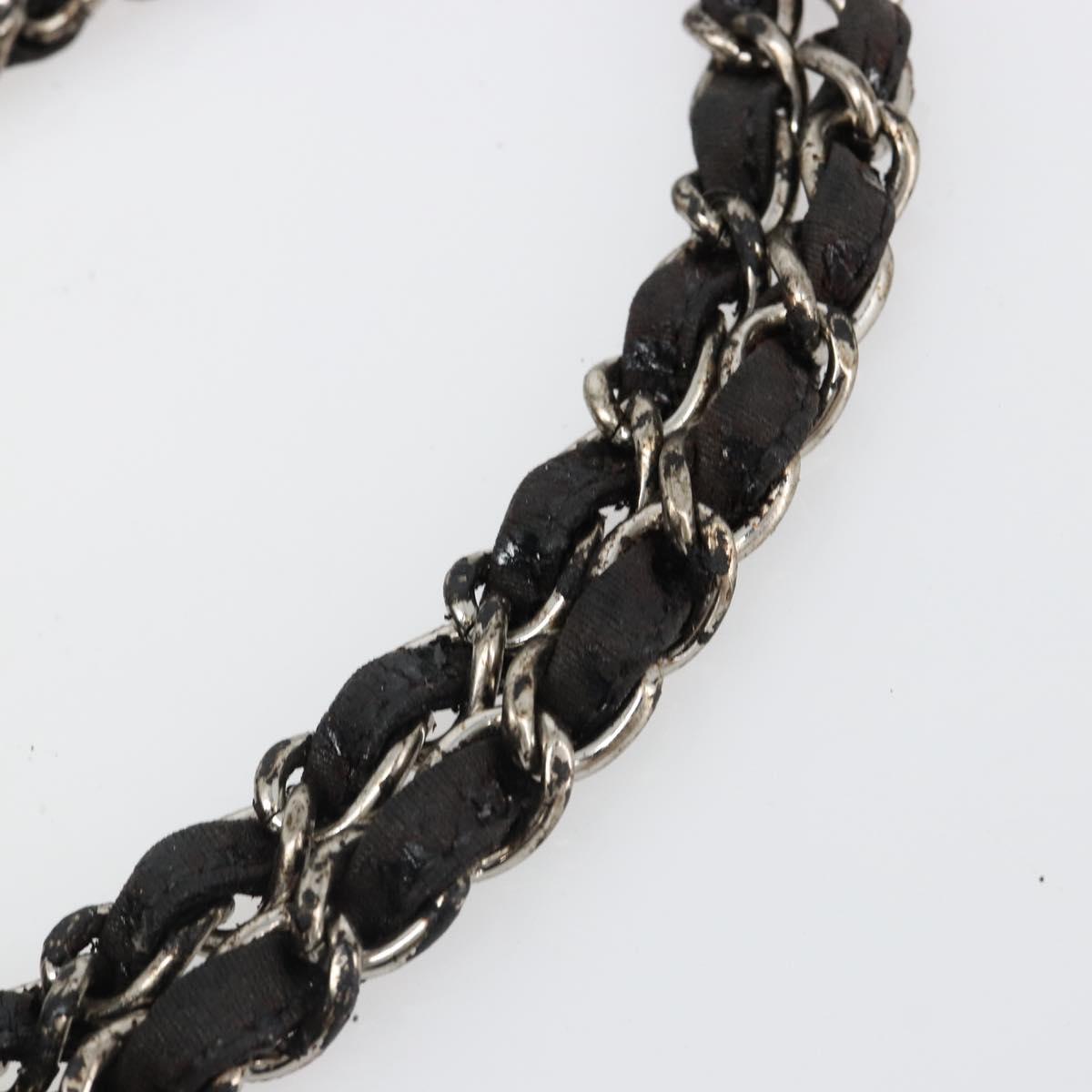 CHANEL COCO Mark Chain Shoulder Bag Patent leather Black Gold CC Auth hk3337
