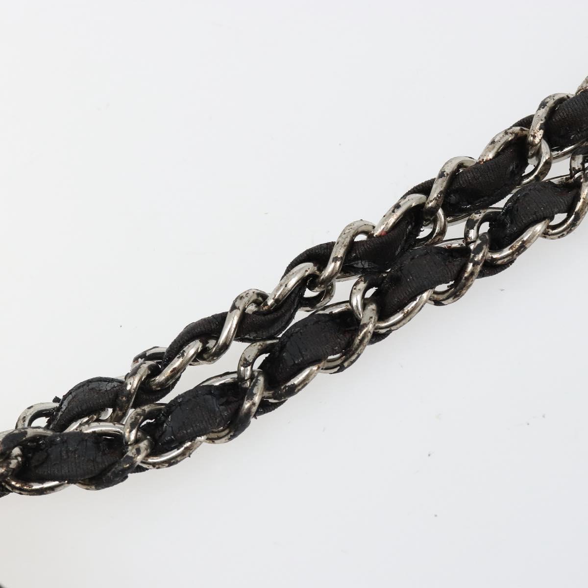 CHANEL COCO Mark Chain Shoulder Bag Patent leather Black Gold CC Auth hk3337