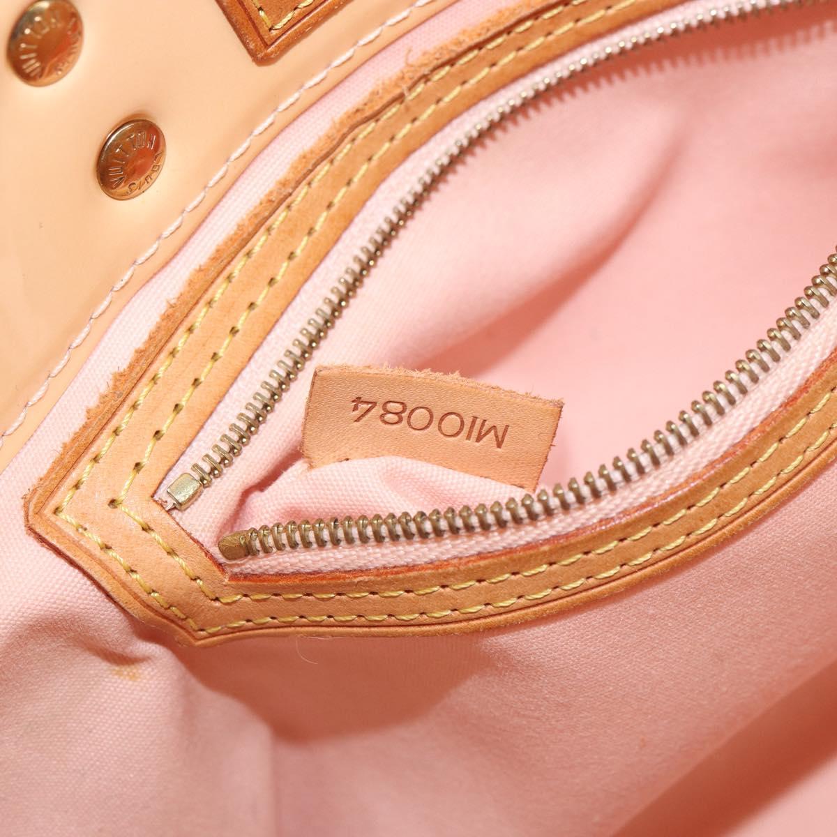 LOUIS VUITTON Monogram Vernis Reade PM Bag Marshmallow Pink M91306 Auth hk3342