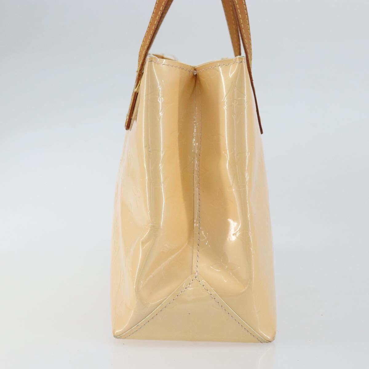 LOUIS VUITTON Monogram Vernis Reade PM Bag Marshmallow Pink M91306 Auth hk3342