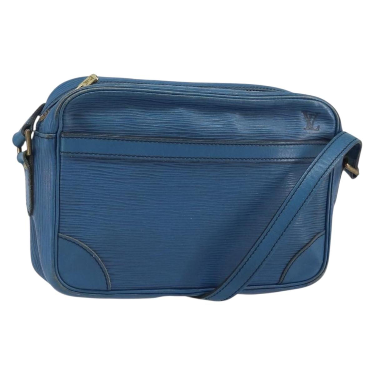 LOUIS VUITTON Epi Trocadero 23 Shoulder Bag Blue M52305 LV Auth hk3354