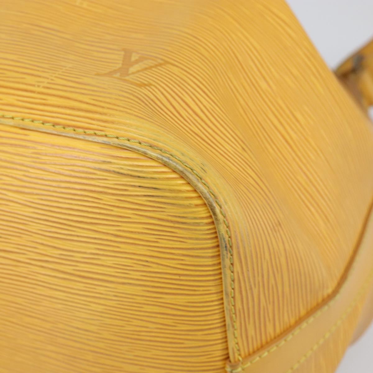 LOUIS VUITTON Epi Petit Noe Shoulder Bag Yellow M44109 LV Auth hk3356