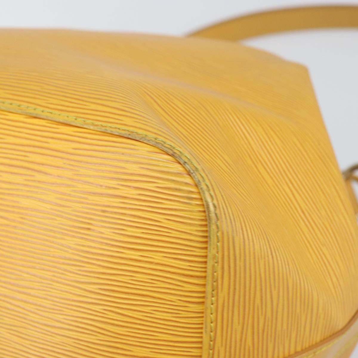 LOUIS VUITTON Epi Petit Noe Shoulder Bag Yellow M44109 LV Auth hk3356
