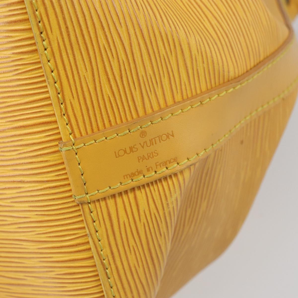 LOUIS VUITTON Epi Petit Noe Shoulder Bag Yellow M44109 LV Auth hk3356
