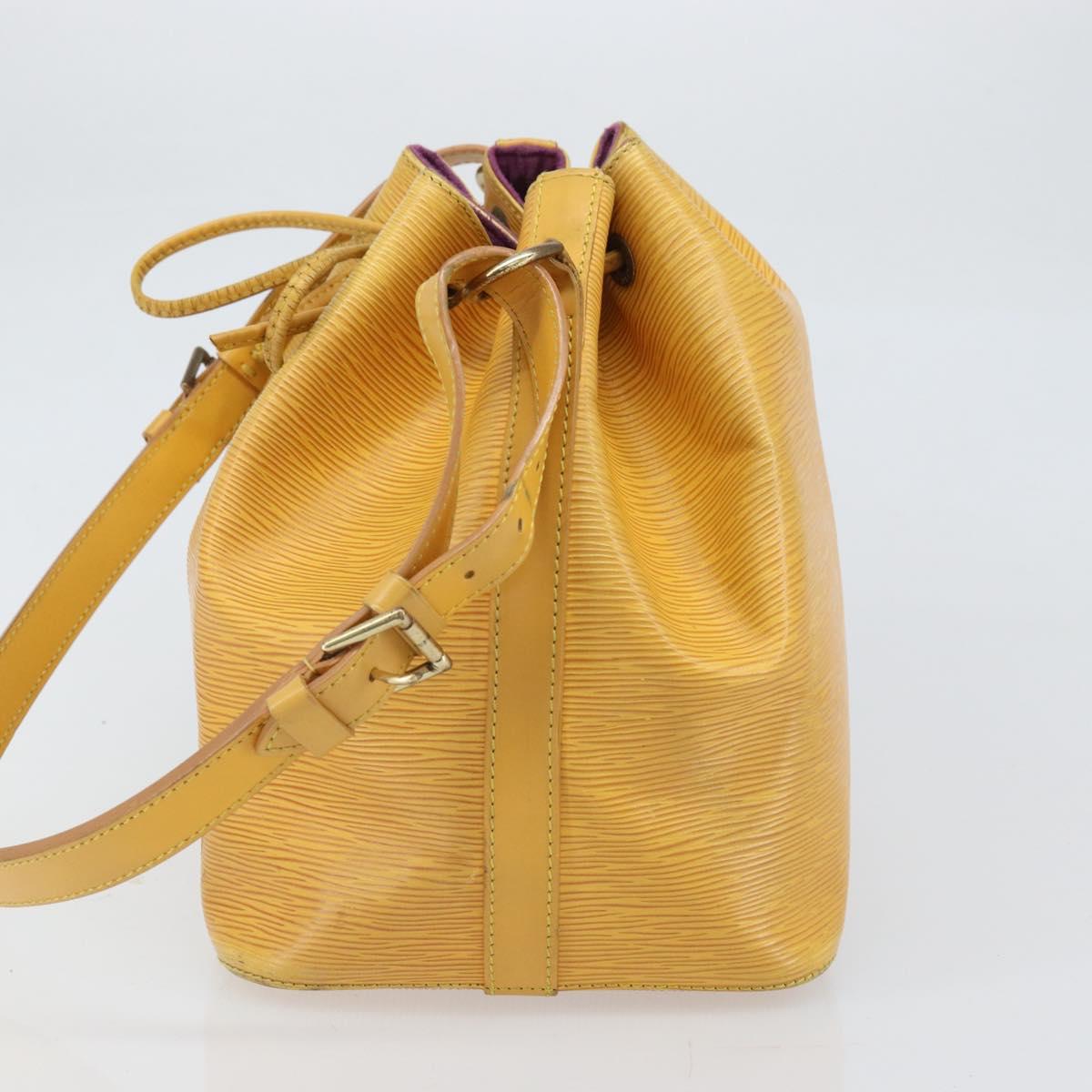 LOUIS VUITTON Epi Petit Noe Shoulder Bag Yellow M44109 LV Auth hk3356