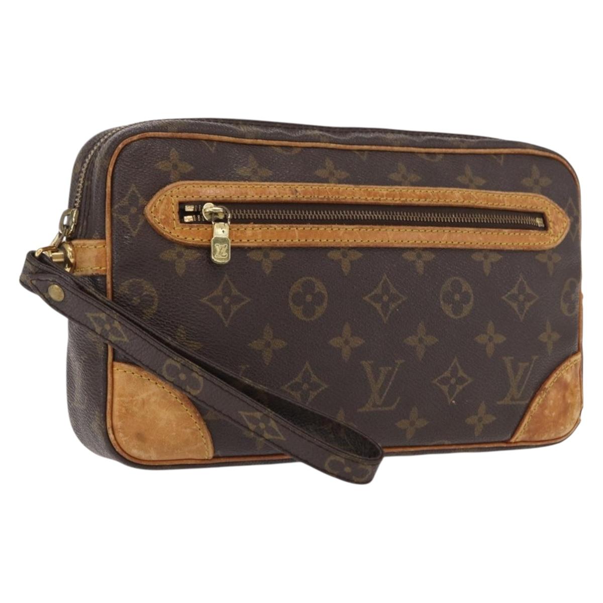LOUIS VUITTON Monogram Marly Dragonne GM Clutch Bag M51825 LV Auth hk3387