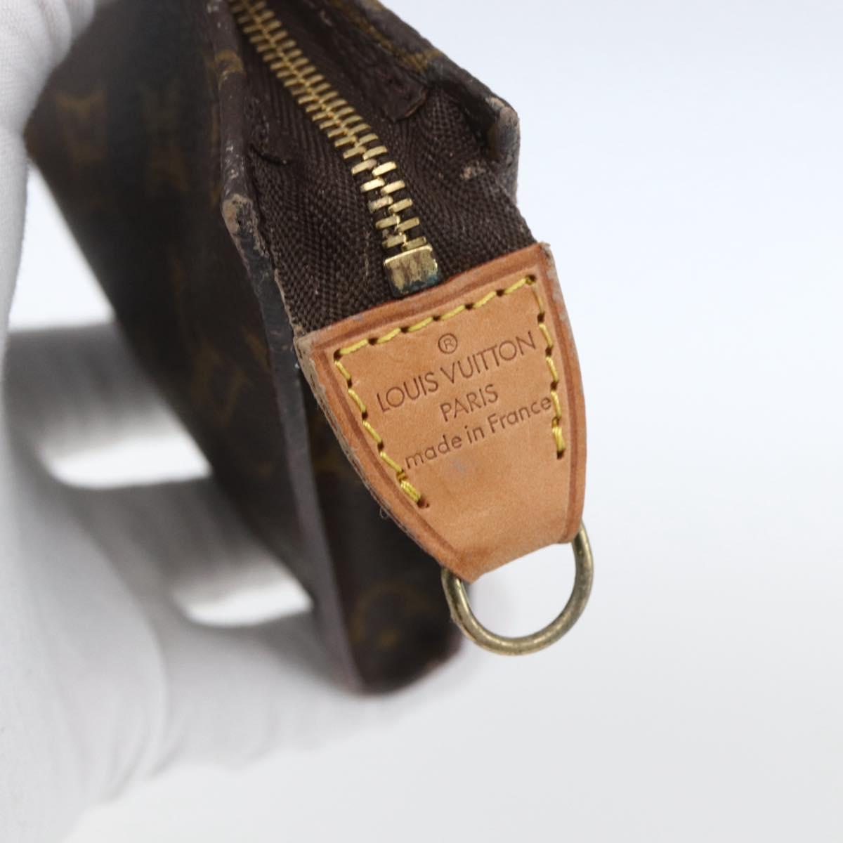 LOUIS VUITTON Monogram Bucket GM Accessory Pouch LV Auth hk3389