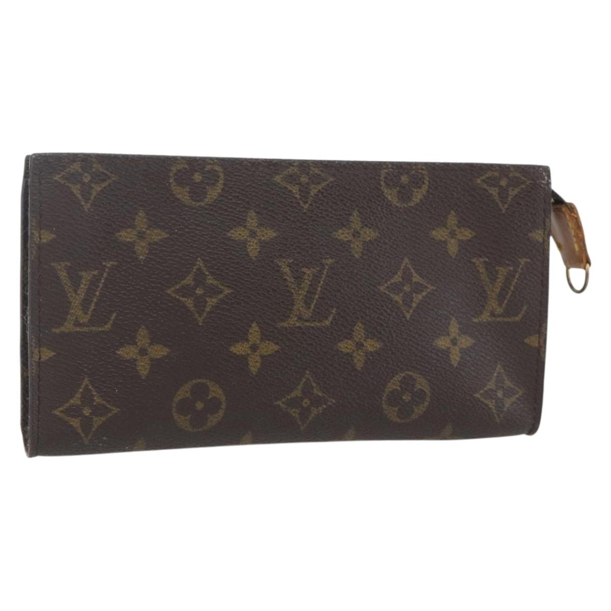 LOUIS VUITTON Monogram Bucket GM Accessory Pouch LV Auth hk3390