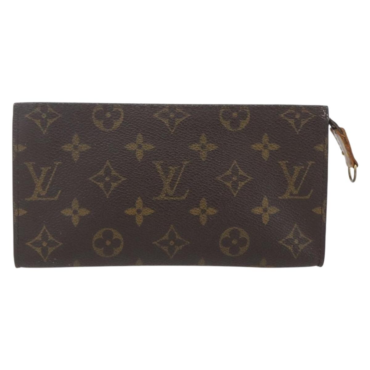 LOUIS VUITTON Monogram Bucket GM Accessory Pouch LV Auth hk3390