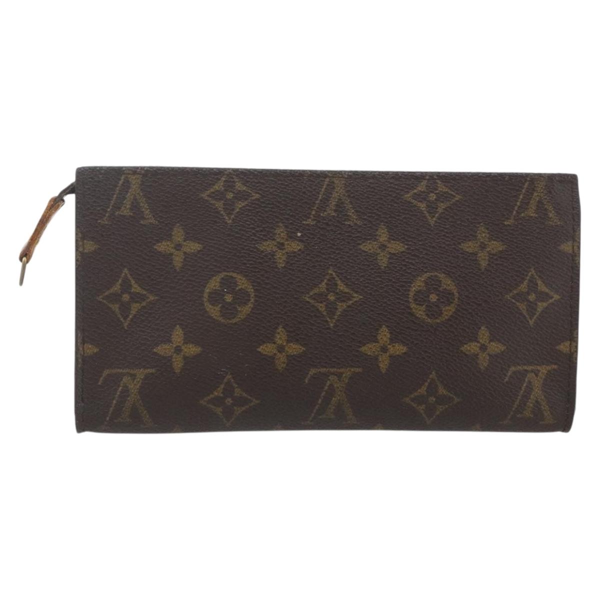 LOUIS VUITTON Monogram Bucket GM Accessory Pouch LV Auth hk3390