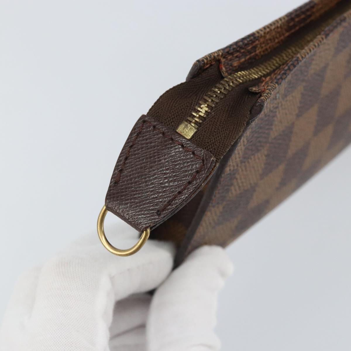 LOUIS VUITTON Damier Ebene Marais Pouch Pouch LV Auth hk3391