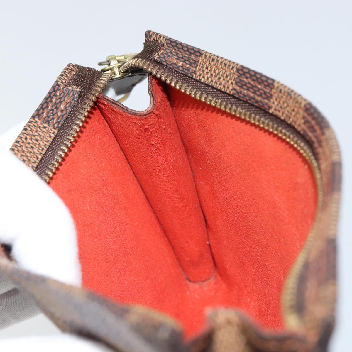 LOUIS VUITTON Damier Ebene Marais Pouch Pouch LV Auth hk3391