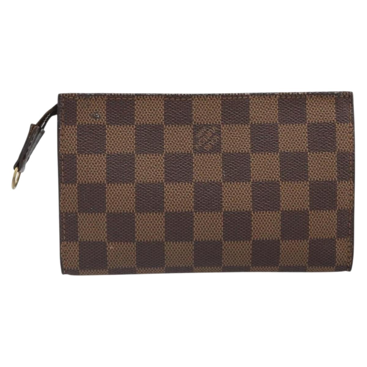 LOUIS VUITTON Damier Ebene Marais Pouch Pouch LV Auth hk3391